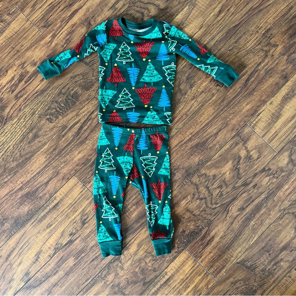 Carters Christmas Tree Baby Pajamas